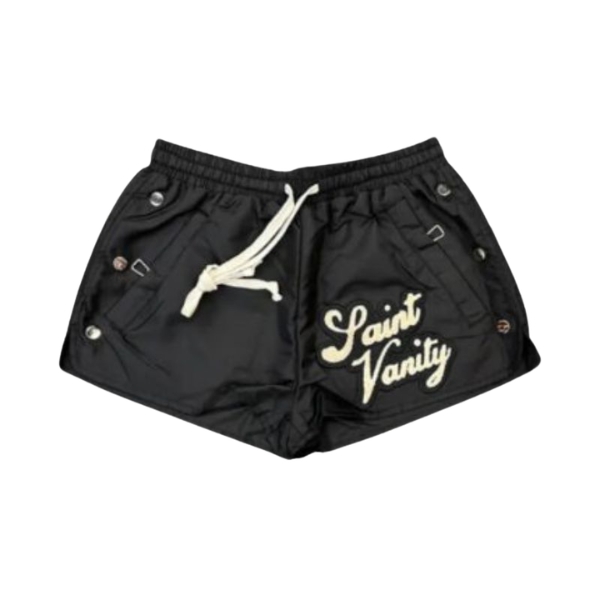 Black Saint Vanity Logo Nylon Shorts Black Saint Vanity Logo Nylon Shorts