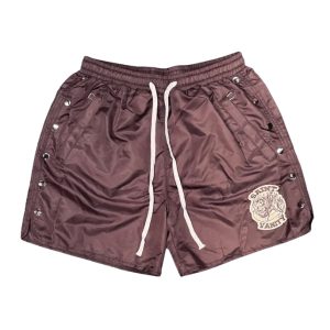 Burgundy Saint Vanity Nylon Short