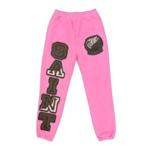 Pink Saint Vanity Varsity Logo Sweatpants