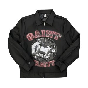 Saint Vanity Bull Work Black Graphic Jacket