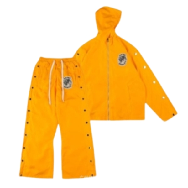 Saint Vanity Full Sleeve Nylon Track Suit Yellow Saint Vanity Full Sleeve Nylon Track Suit Yellow