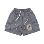 Saint Vanity Grey Nylon Shorts
