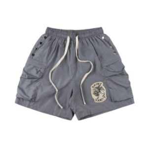 Saint Vanity Grey Nylon Shorts
