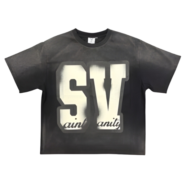 Saint Vanity SV Black Graphic Tee Saint Vanity SV Black Graphic Tee