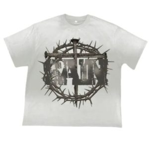 Saint Vanity Saint Light Grey Graphic Tee