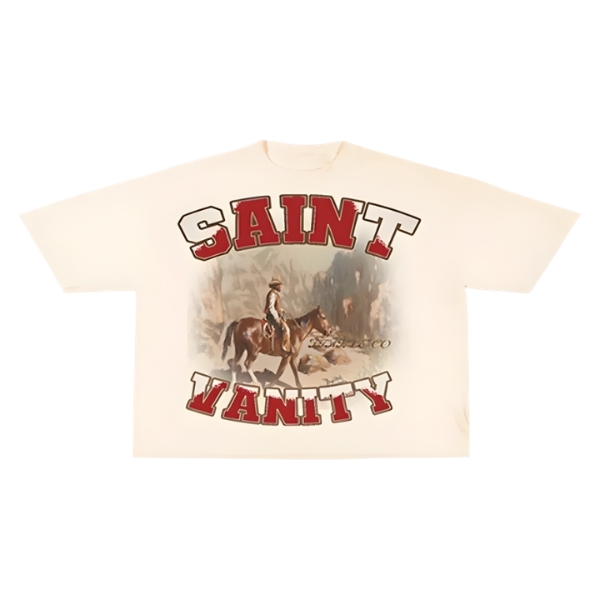 Saint Vanity Stable Cream Graphic Tee Saint Vanity Stable Cream Graphic Tee