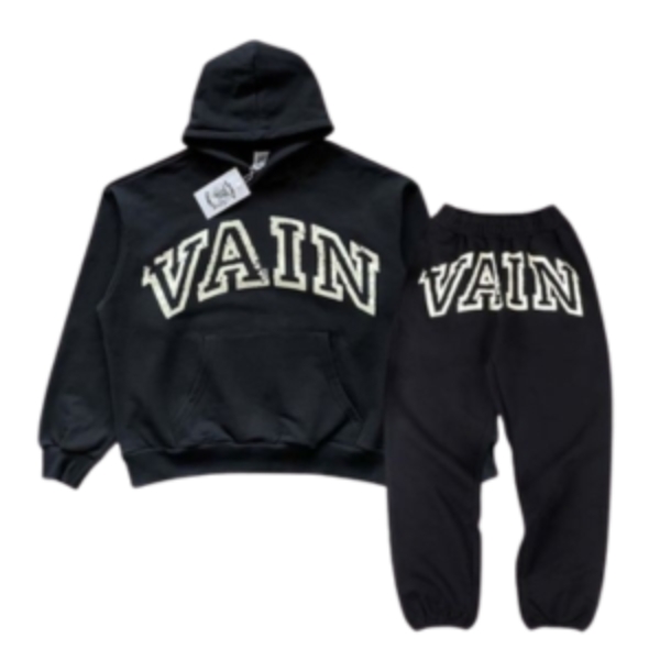 Saint Vanity VAIN Hoodie Jogger Set Black Saint Vanity VAIN Hoodie Jogger Set Black