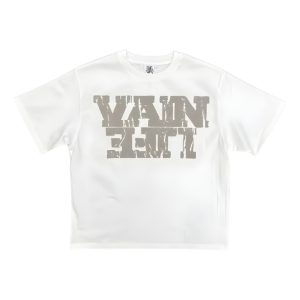 Saint Vanity Vain Life White Graphic Tee