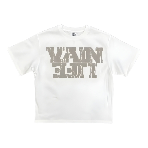 Saint Vanity Vain Life White Graphic Tee Saint Vanity Vain Life White Graphic Tee