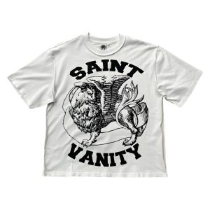 Saint Vanity White Classic Logo Griffin Tee