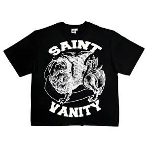 Black Saint Vanity White Logo Tee