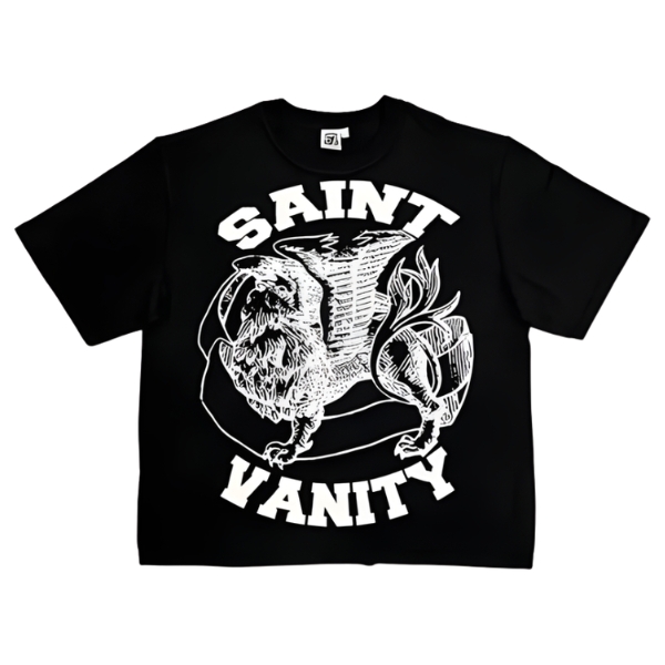 Black Saint Vanity White Logo Tee Black Saint Vanity White Logo Tee