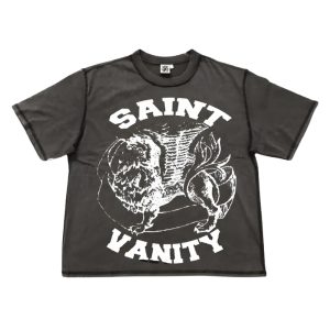 Grey Saint Vanity Griffin Print T-Shirt