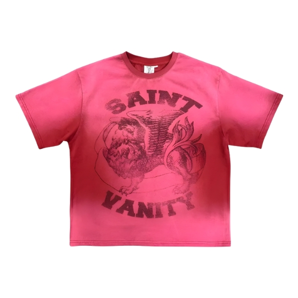 Red Saint Vanity Dissolve Griffin Tee Red Saint Vanity Dissolve Griffin Tee